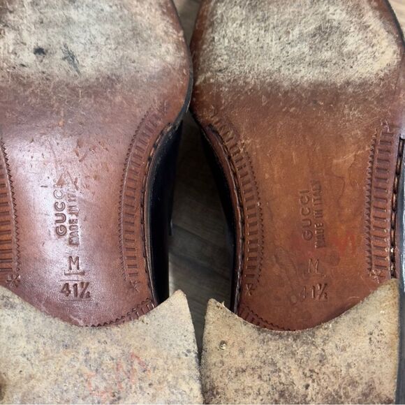 Gucci Men’s Vintage Classic Dress Shoes Size 41 1/2 - Picture 14 of 16